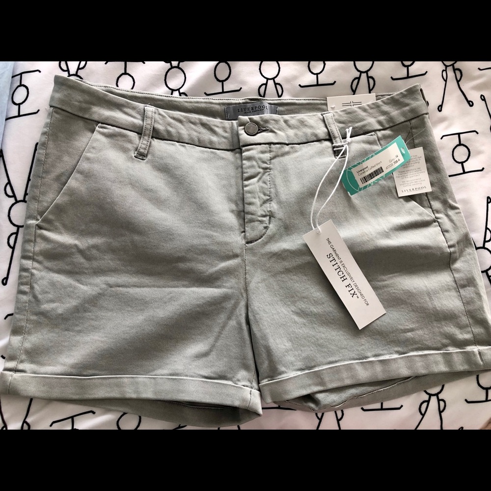 NEW never worn Stitch Fix Liverpool grey shorts